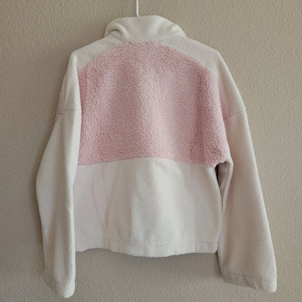 Columbia Lodge Sherpa Pullover in Chalk Dusty Pink - Picture 7 of 7